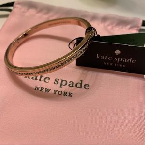 Kate Spade Rose Gold Pave Bangle - NWT